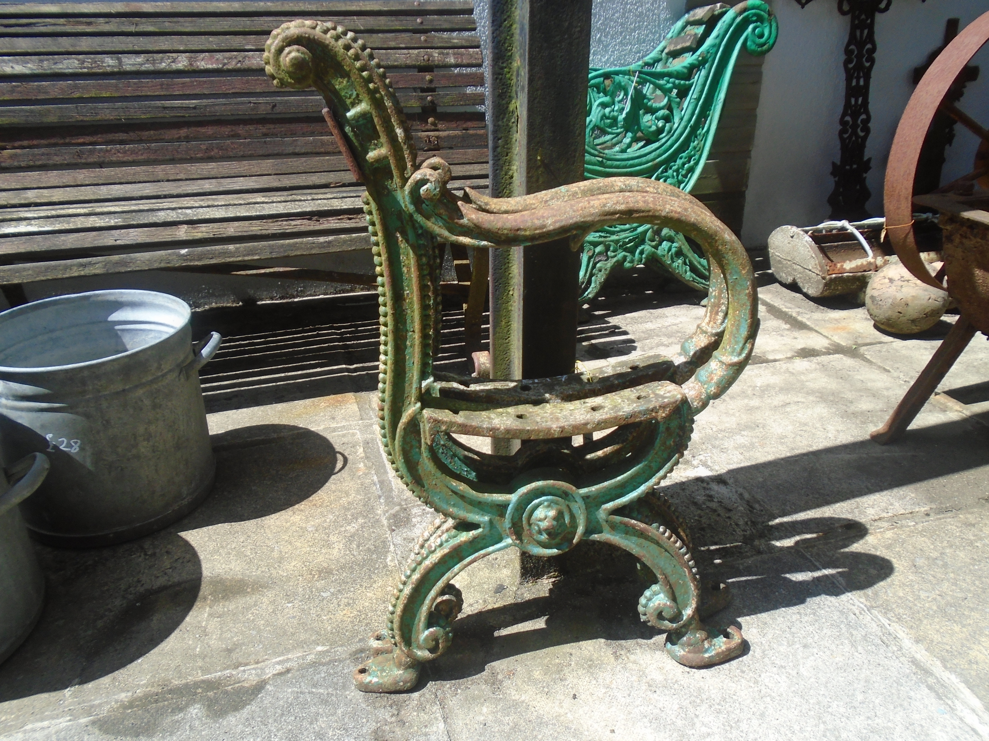 Victorian Cast Iron Bench Ends (GF-055) SOLD